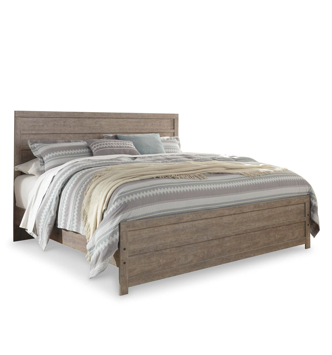 Culverbach King Panel Bed with Mirrored Dresser - alternate view 4