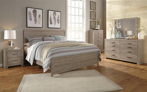 Culverbach King Panel Bed with Mirrored Dresser, Chest and Nightstand - alternate view 2