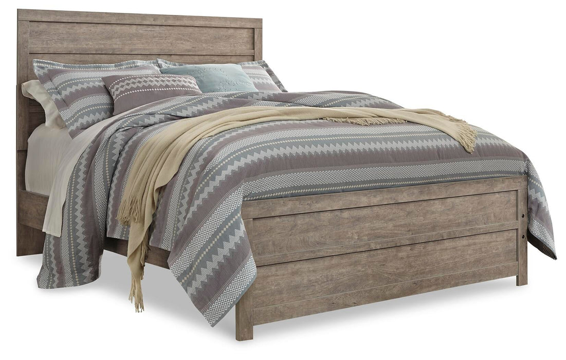 Culverbach Queen Panel Bed with Mirrored Dresser, Chest and Nightstand - alternate view 4