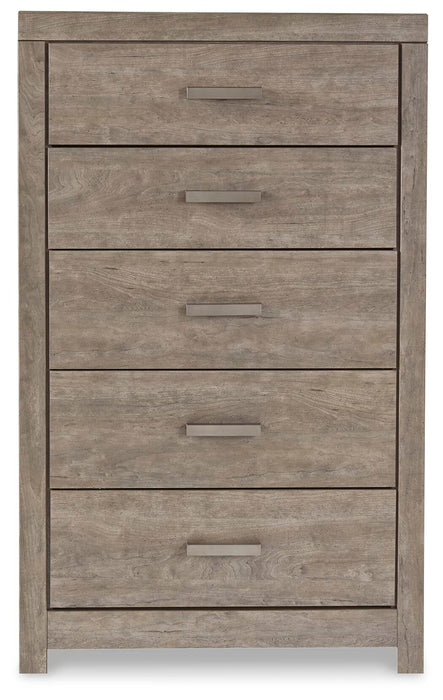 Culverbach Queen Panel Bed with Mirrored Dresser, Chest and Nightstand - alternate view 7
