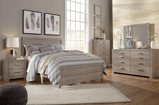 Culverbach Queen Panel Bed with Mirrored Dresser, Chest and Nightstand - alternate view 2
