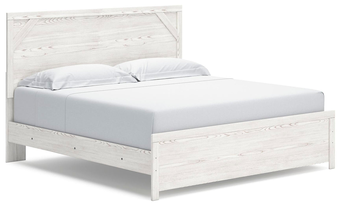 Gerridan King Panel Bed with Mirrored Dresser and Nightstand - alternate view 4