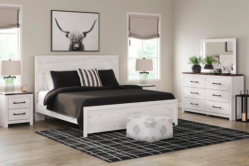 Gerridan King Panel Bed with Mirrored Dresser and Nightstand - alternate view 2
