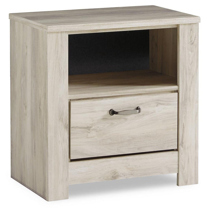 Bellaby Queen Platform Bed with 2 Storage Drawers with Mirrored Dresser and Nightstand - alternate view 4