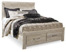 Bellaby Queen Platform Bed with 2 Storage Drawers with Mirrored Dresser and Nightstand - alternate view 2