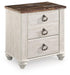 Willowton King Sleigh Bed with Mirrored Dresser and Nightstand - alternate view 4