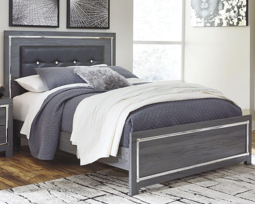Lodanna Queen Panel Bed with Mirrored Dresser and Nightstand - alternate view 5