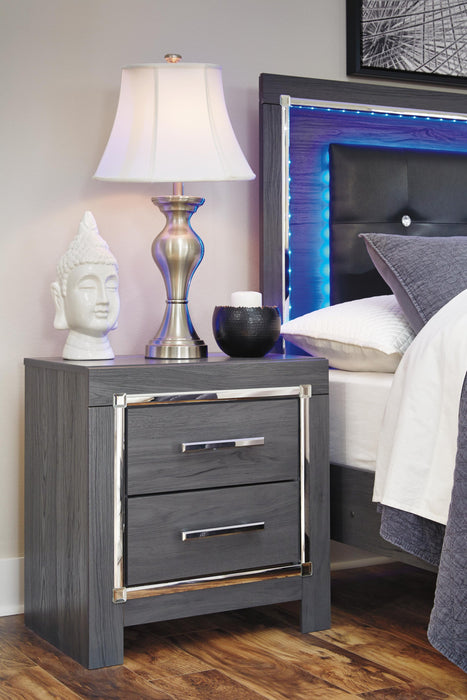 Lodanna Queen Panel Bed with Mirrored Dresser and Nightstand - alternate view 6