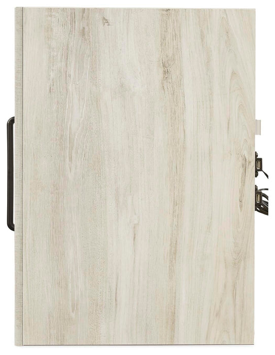 Cambeck Queen Panel Bed with 2 Storage Drawers with Mirrored Dresser and Nightstand - alternate view 11