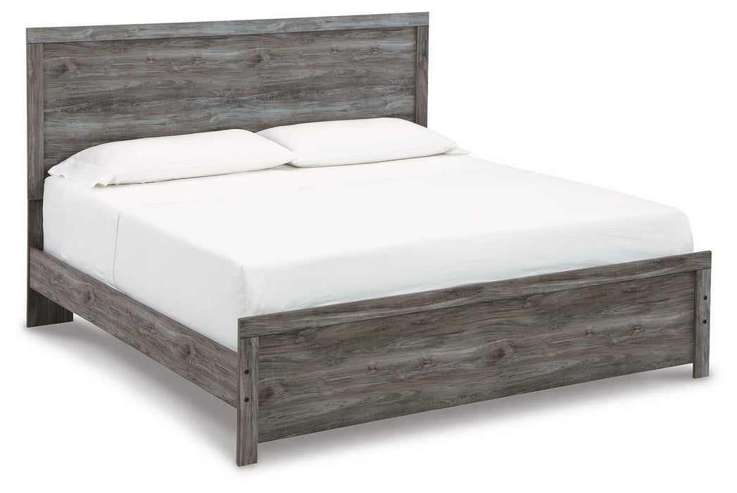 Bronyan King Panel Bed with Mirrored Dresser - alternate view 3
