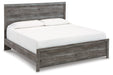 Bronyan King Panel Bed with Mirrored Dresser - alternate view 3