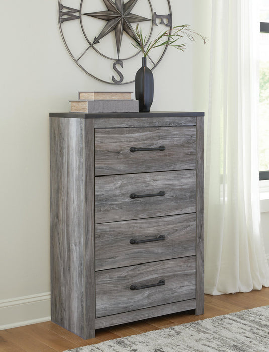 Bronyan Queen Panel Bed with Mirrored Dresser, Chest and Nightstand - alternate view 17