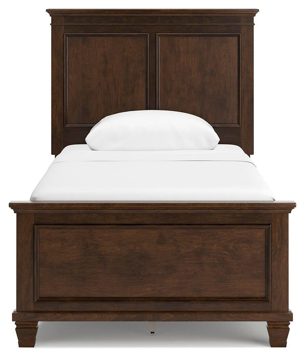 Danabrin Twin Panel Bed with Mirrored Dresser - alternate view 6