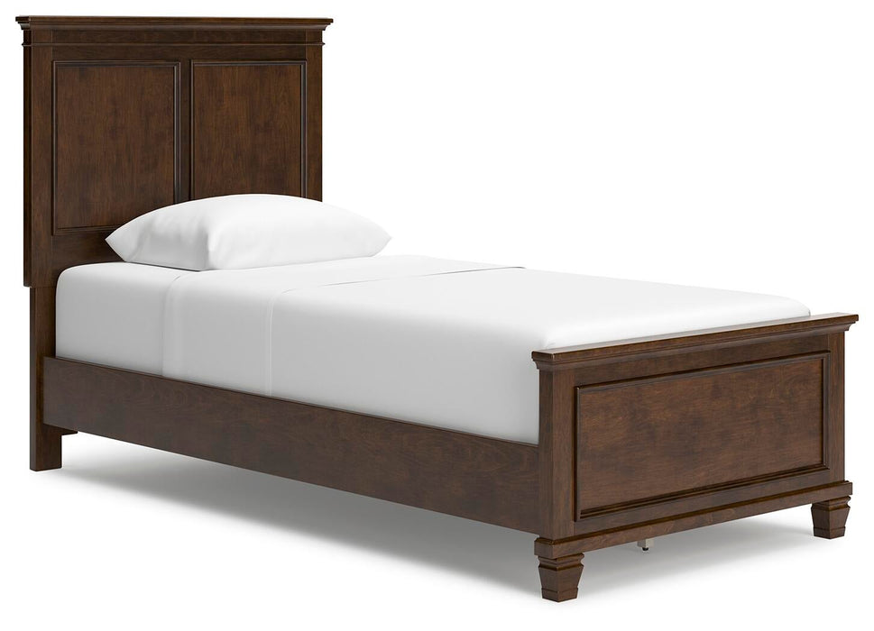Danabrin Twin Panel Bed with Mirrored Dresser - alternate view 7