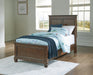 Danabrin Twin Panel Bed with Mirrored Dresser - alternate view 11