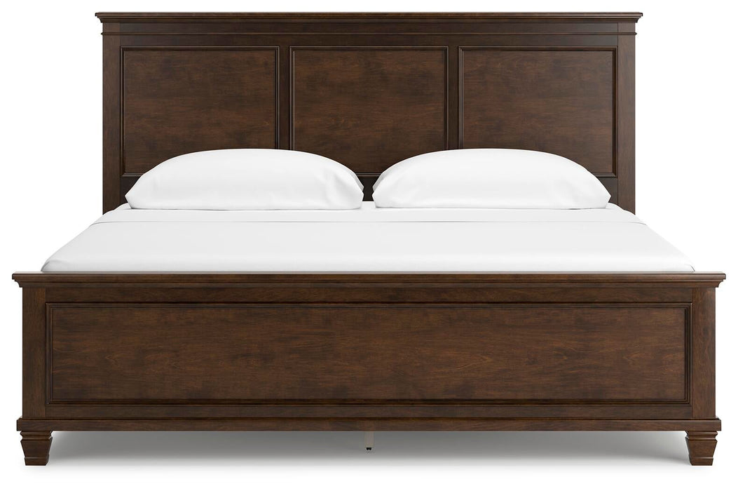 Danabrin California King Panel Bed with Mirrored Dresser - alternate view 6