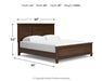 Danabrin California King Panel Bed with Mirrored Dresser - alternate view 12