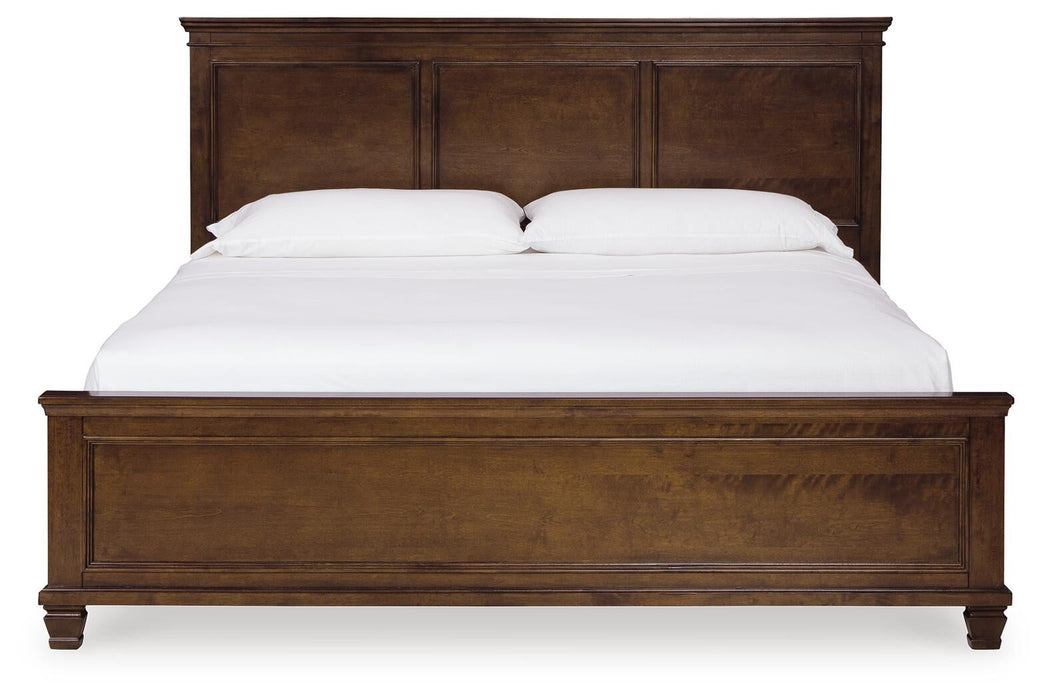 Danabrin King Panel Bed with Mirrored Dresser and Nightstand - alternate view 6