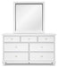 Fortman Full Panel Bed with Mirrored Dresser and Nightstand - alternate view 2