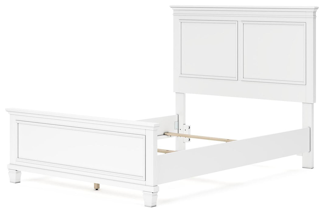 Fortman Full Panel Bed with Mirrored Dresser and Nightstand - alternate view 9