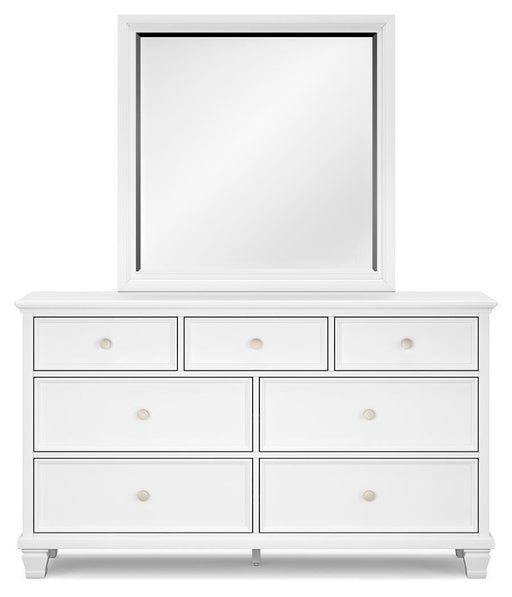 Fortman Full Panel Bed with Mirrored Dresser - alternate view 2