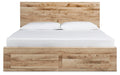 Hyanna Queen Panel Storage Bed with 2 Under Bed Storage Drawer, Dresser, Mirror and Nightstand - alternate view 4