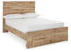 Hyanna Full Panel Storage Bed with Mirrored Dresser - alternate view 4
