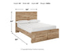 Hyanna Full Panel Storage Bed with Mirrored Dresser - alternate view 9