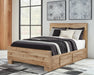 Hyanna Queen Panel Bed with 2 Side Storage, Dresser, Mirror, Chest and Nightstand - alternate view 14