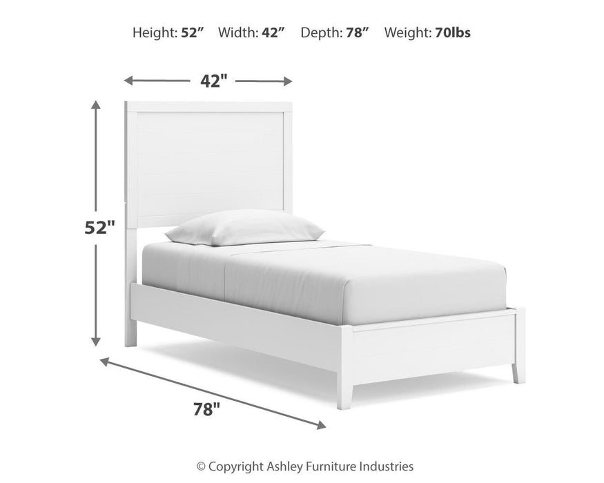 Binterglen Twin Panel Bed with Mirrored Dresser - alternate view 12
