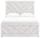 Cayboni Full Panel Bed with Mirrored Dresser and Nightstand - alternate view 9