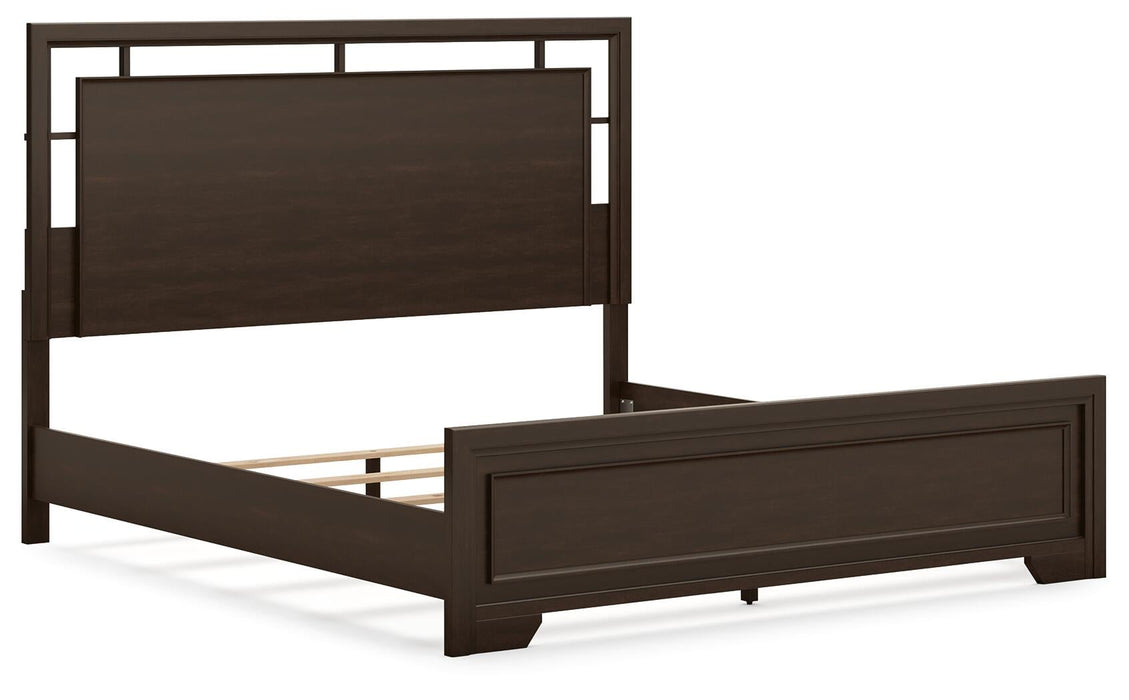 Covetown King Panel Bed, Dresser, Mirror, Chest and Nightstand - alternate view 12