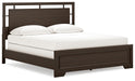 Covetown California King Panel Bed with Mirrored Dresser and Nightstand - alternate view 4
