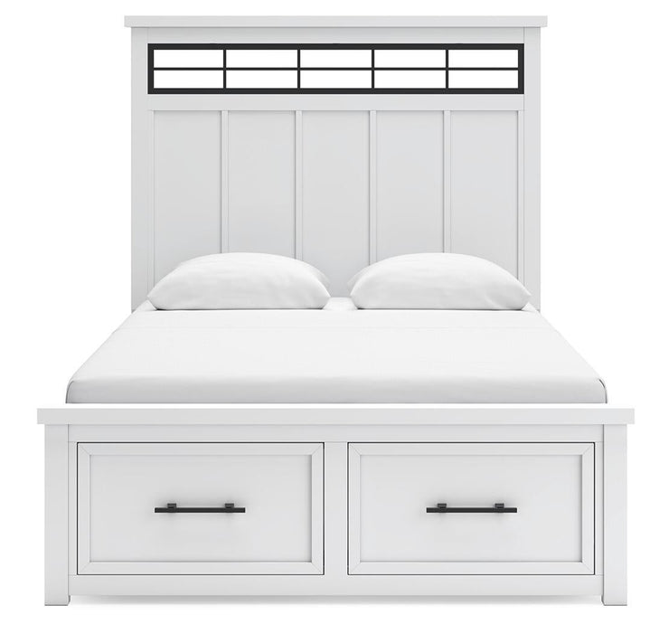 Ashbryn Queen Panel Storage Bed, Dresser and Mirror - alternate view 7