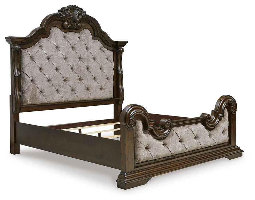 Maylee California King Upholstered Bed, Dresser, Mirror, Chest and Nightstand - alternate view 10