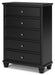 Lanolee California King Panel Bed with Mirrored Dresser, Chest and Nightstand - alternate view 9