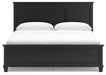 Lanolee California King Panel Bed with Mirrored Dresser, Chest and Nightstand - alternate view 15