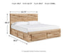 Hyanna Queen Panel Storage Bed with 1 Under Bed Storage Drawer, Dresser and Mirror - alternate view 10