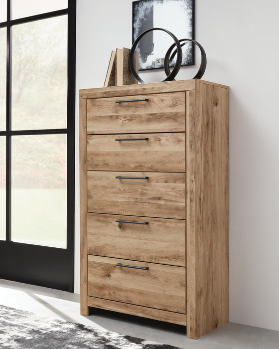 Hyanna Queen Panel Bed, Dresser, Mirror, Chest and Nightstand - alternate view 17