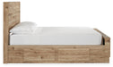 Hyanna Full Panel Bed with Storage with Mirrored Dresser - alternate view 10