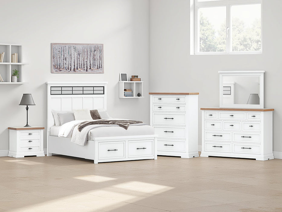 Ashbryn Queen Panel Storage Bed, Dresser, Mirror, Chest and Nightstand - alternate view 26