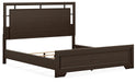 Covetown California King Panel Bed with Mirrored Dresser - alternate view 8