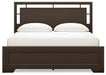 Covetown California King Panel Bed with Mirrored Dresser - alternate view 9