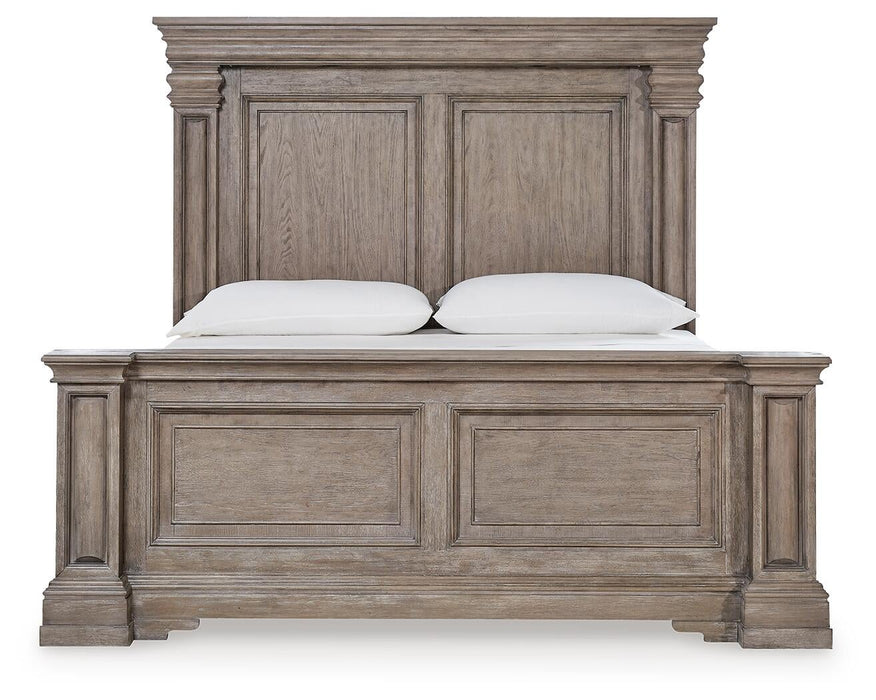 Blairhurst California King Panel Bed with Mirrored Dresser - alternate view 6