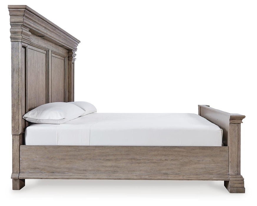 Blairhurst California King Panel Bed with Mirrored Dresser - alternate view 9