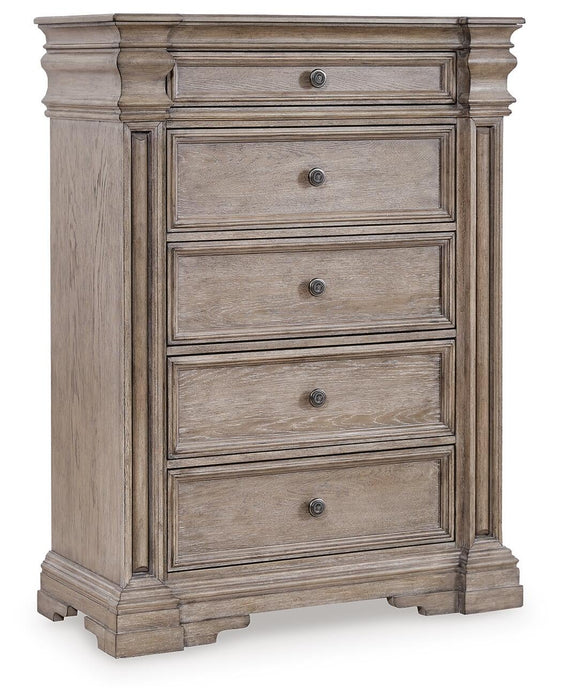 Blairhurst King Panel Bed, Dresser, Mirror, Chest and Nightstand - alternate view 5