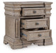 Blairhurst King Panel Bed with Mirrored Dresser and Nightstand - alternate view 8