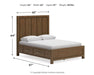 Cabalynn Queen Panel Bed with Storage with Mirrored Dresser - alternate view 14
