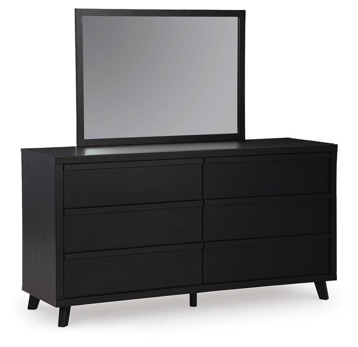 Danziar Queen Panel Headboard, Dresser, Mirror and Nightstand - alternate view 3
