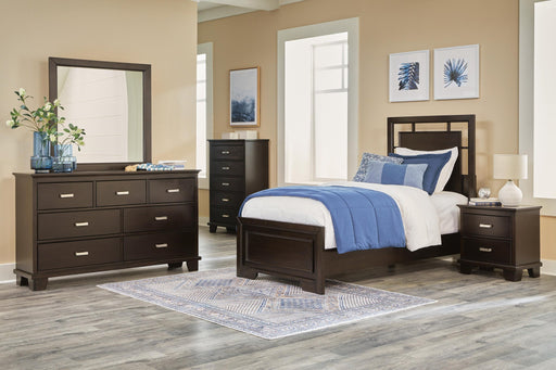 Covetown Twin Panel Bed, Dresser, Mirror, Chest and Nightstand - alternate view 2